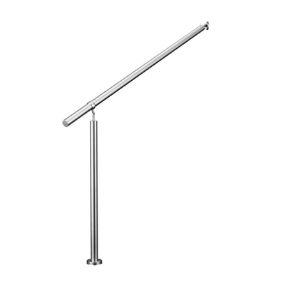 Eingangsgeländer Silber, Wandhandlauf, Geländer Edelstahl Handlauf, Treppengeländer