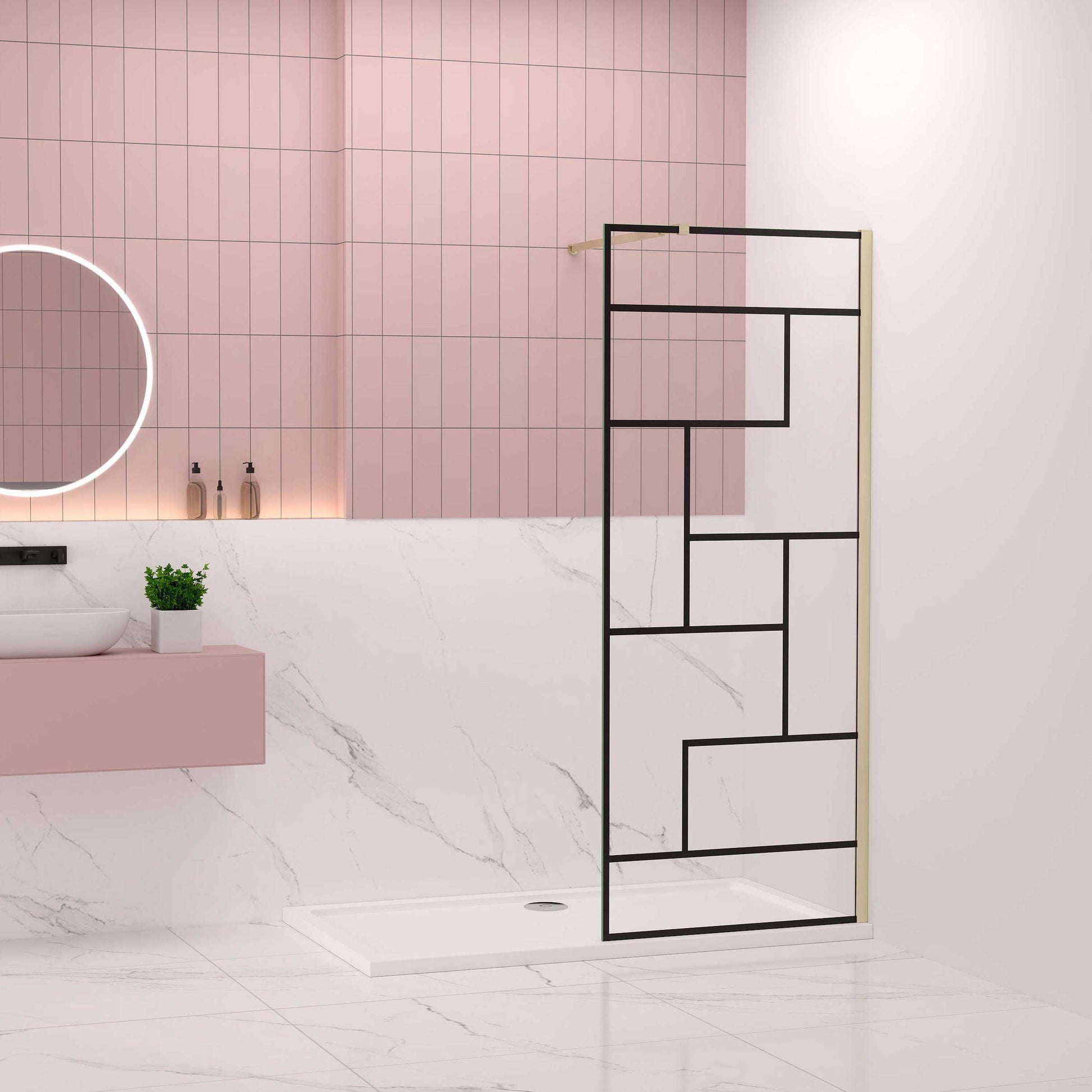 walk in Duschkabine 70-140xH.200 cm NANO Sicherheitsglas