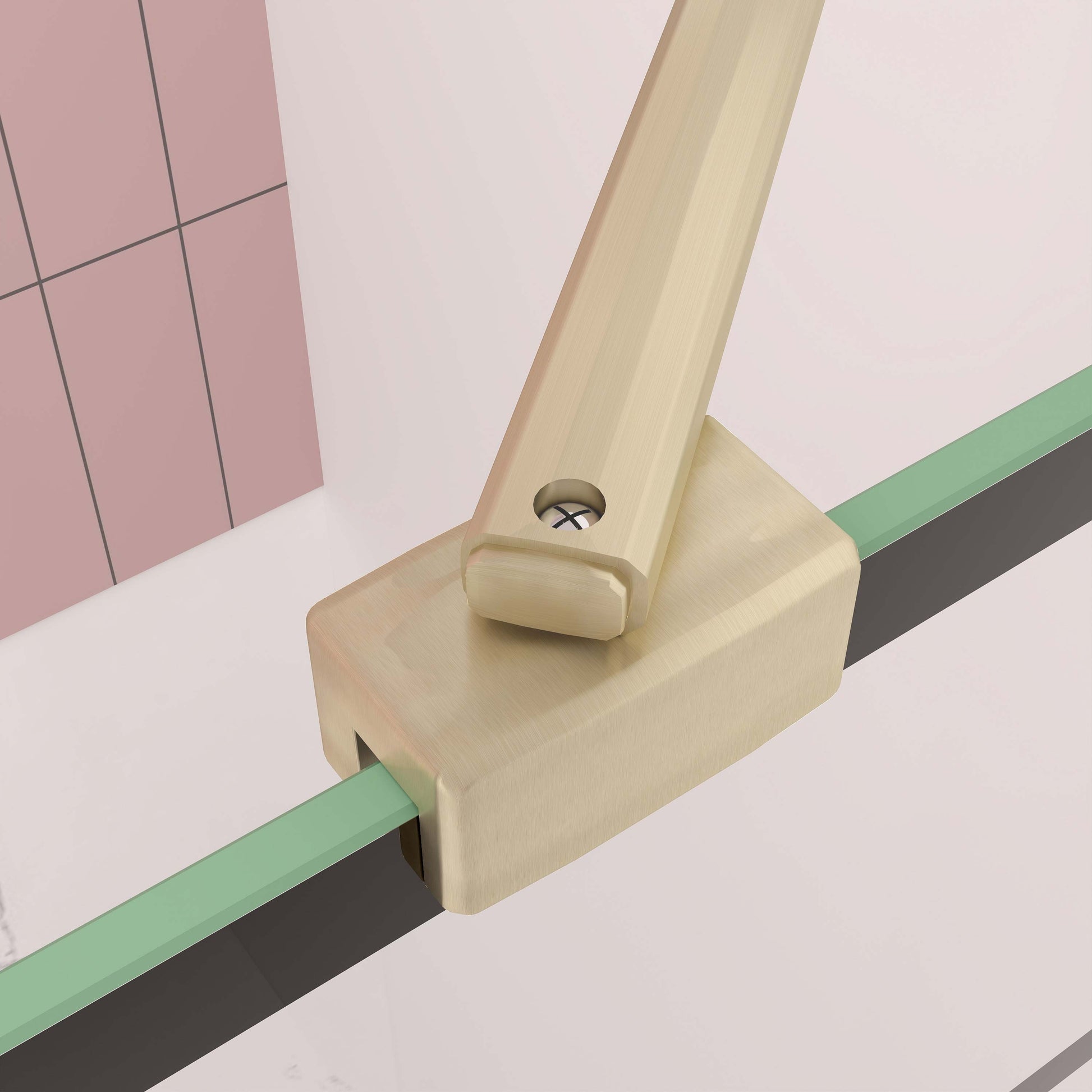 Duschwand 70-140xH.200 cm NANO Sicherheitsglas duschabtrennung