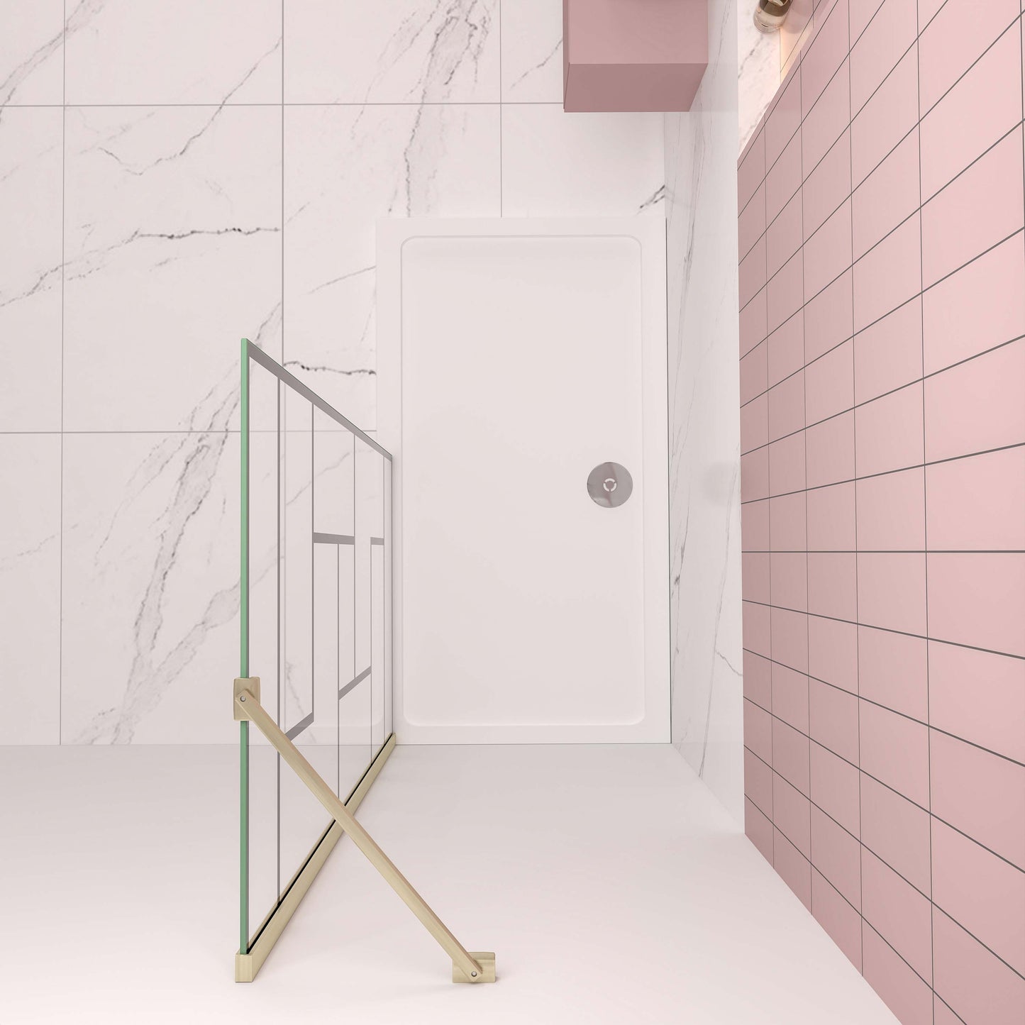 badezimmer ideen 70-140xH.200 cm NANO Sicherheitsglas duschabtrennung