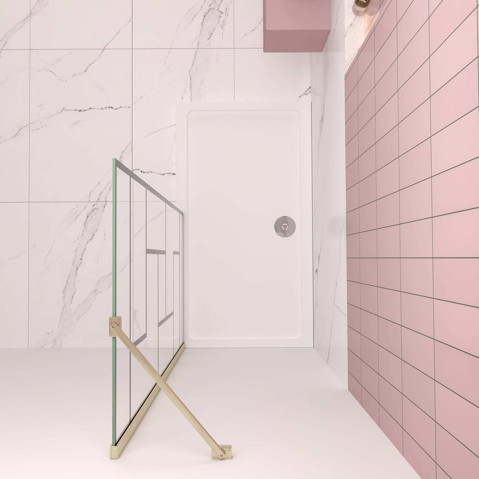 badezimmer ideen 70-140xH.200 cm NANO Sicherheitsglas duschabtrennung