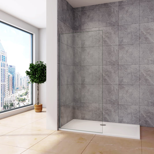 Glaswand Dusche Duschwand 8mm NANO Sicherheitsglas 110x200 cm