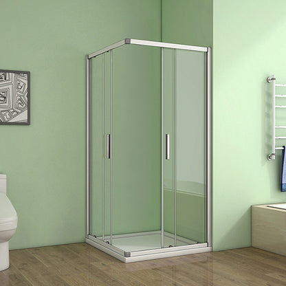 Eckeinstieg Duschkabine 90x90 80x80 cm Glas duschtür dusche