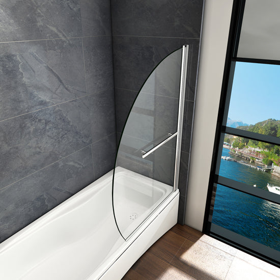 Badewannenaufsatz 100x150 cm 1-teilig 8mm NANO GLAS