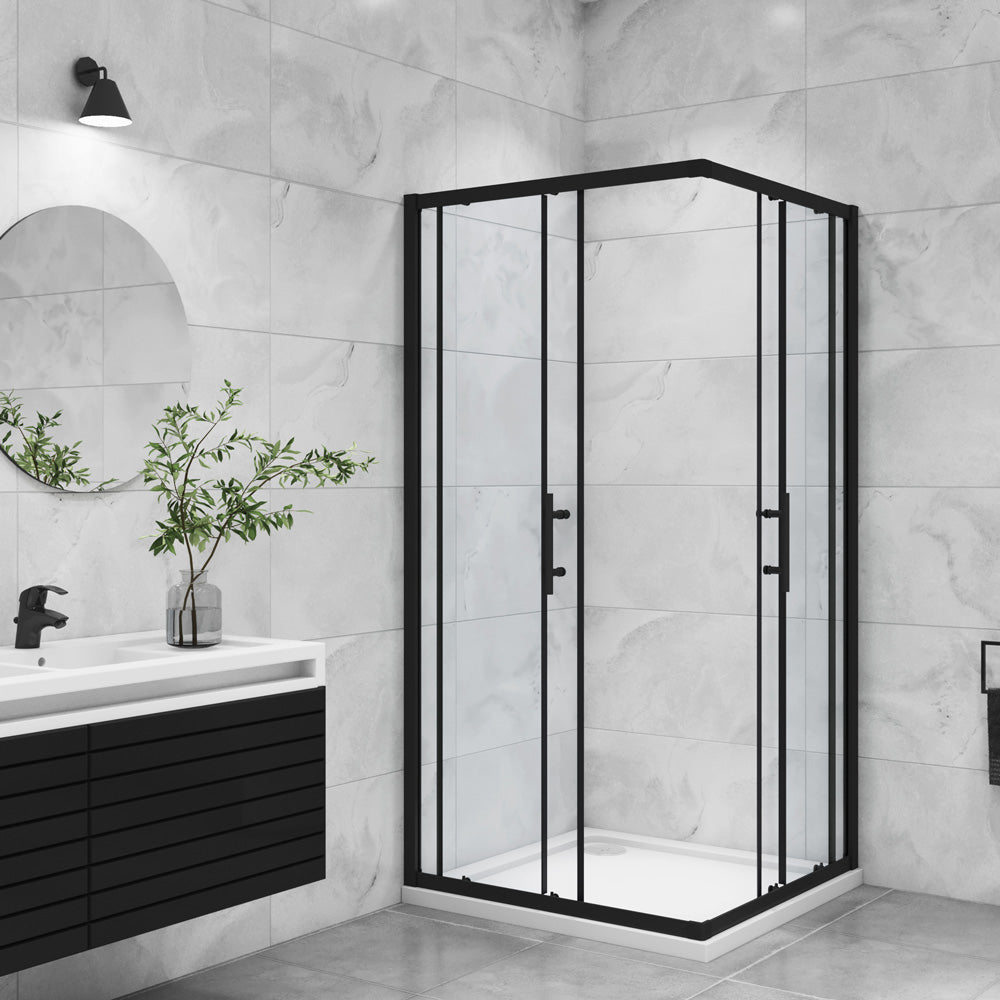 Duschkabine 80x80 90x90 cm Glas duschtür dusche Eckeinstieg