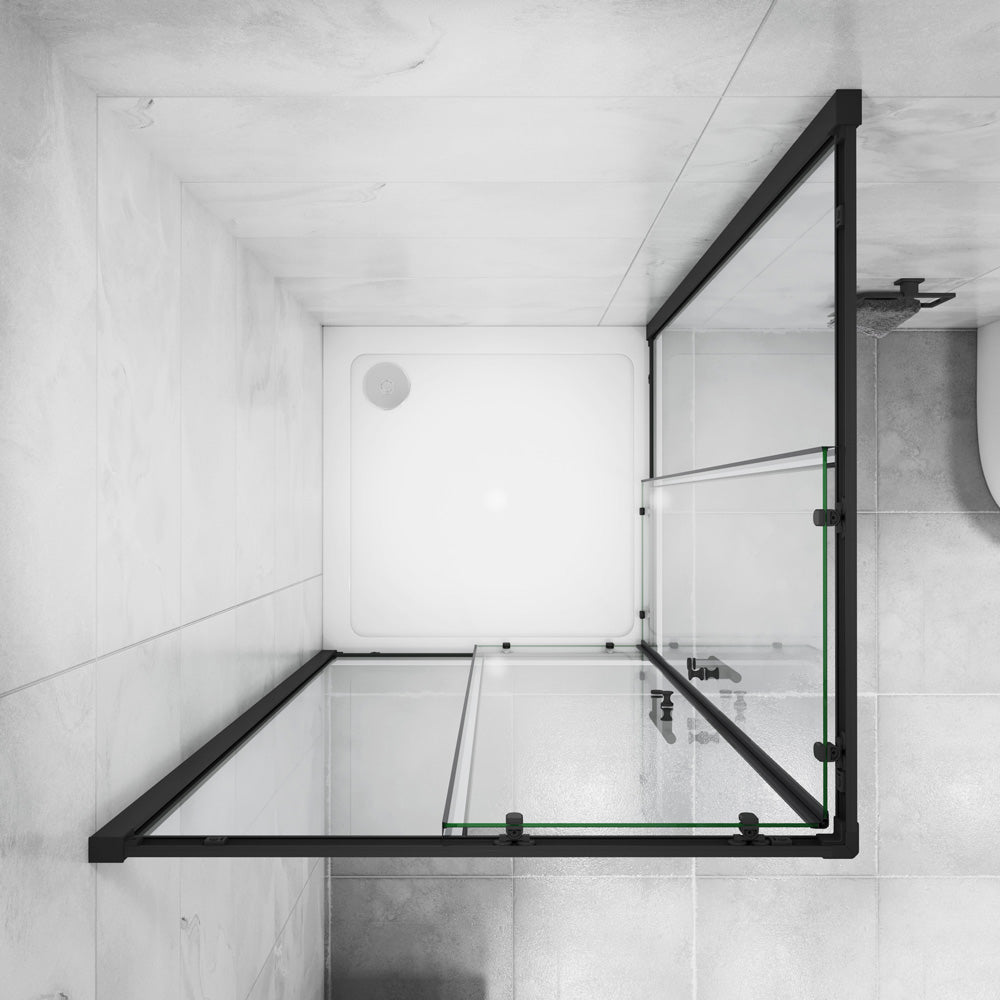 Duschkabine 90x90 80x80 cm Glas duschtür Eckeinstieg