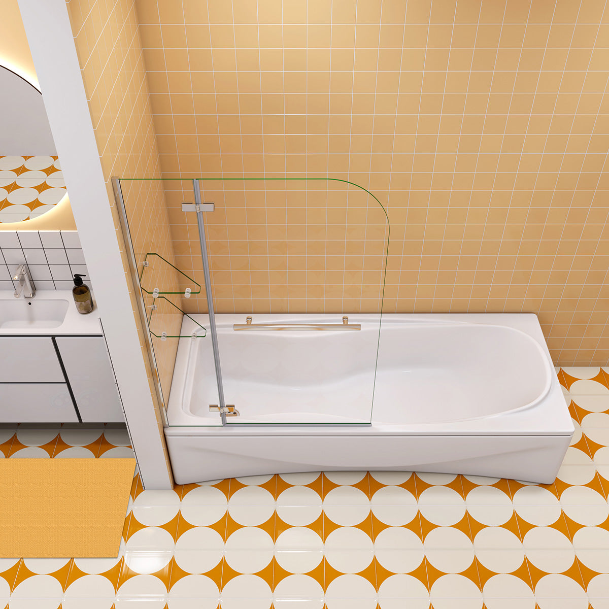 90x140 Cm Badewannenaufsatz Duschwand Glas Drehbar Dusche Duschhaus GmbH 90x140 Cm Badewannenaufsatz Duschwand Glas Drehbar Dusche Duschhaus GmbH