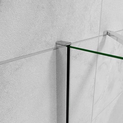 Duschabtrennung Nischentür NANO Glas Drehtür Dusche 100 cm Höhe 185cm