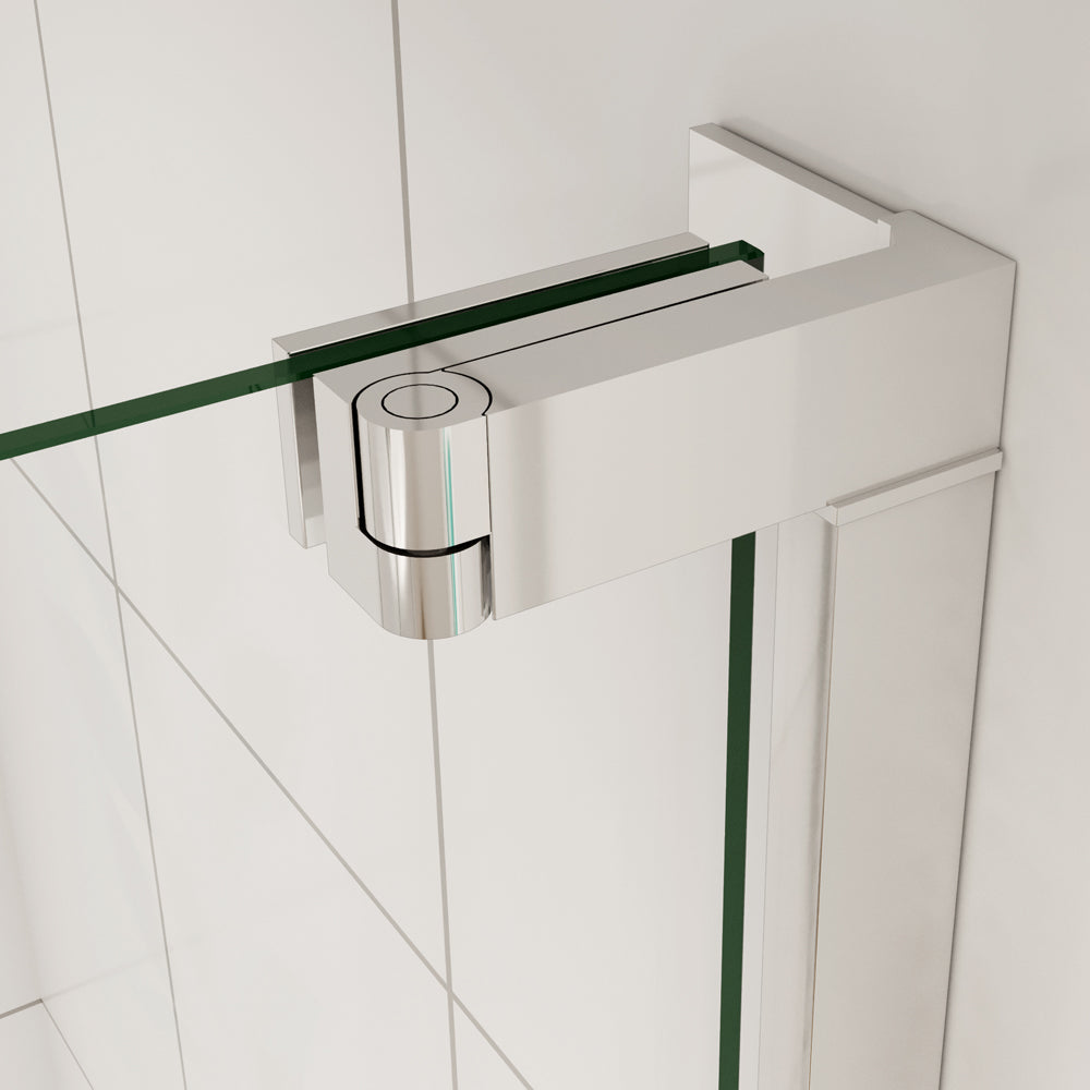 Duschkabine Eckeinstieg 90x90 cm Duschabtrennung Chrom Dusche 8 mm NANO Glas H.185 cm
