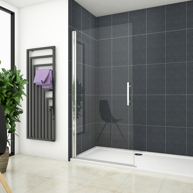 Drehtür als Walk-In Duschwand Dusche 6mm NANO Glas - L.70 x H.185 cm