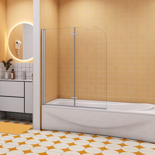 Badewannenaufsatz 90 cm Höhe 140 cm NANO Glas Dusche Duschabtrennung