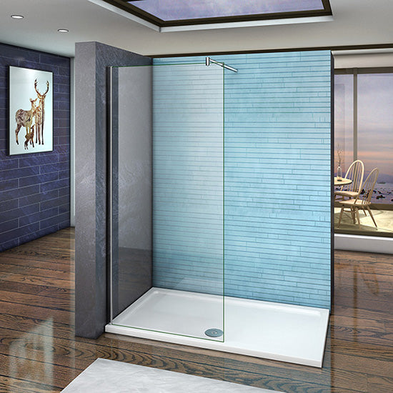 Duschabtrennung Walk-In Dusche Glaswand H.200cm Duschtrennwand 8/10mm NANO Glas - 160 cm / 10mm