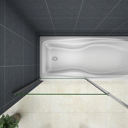 Duschkabine badewannenfaltwand Glas duschwand badewanne Badewannenaufsatz