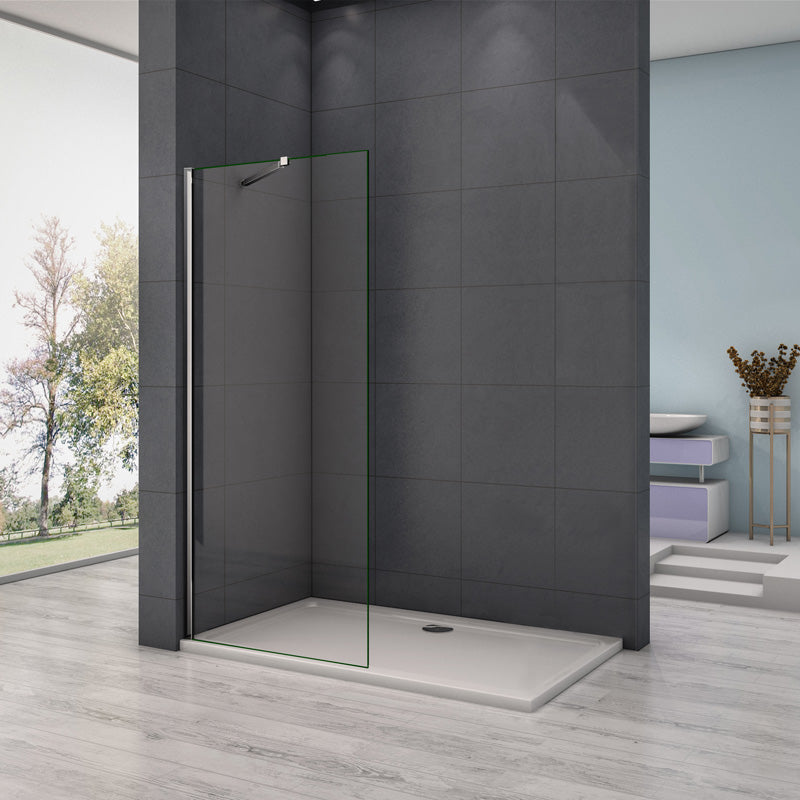 Walk In Dusche Duschwand Duschabtrennung 8/10mm NANO Glas H.200cm - 30 cm / 8mm