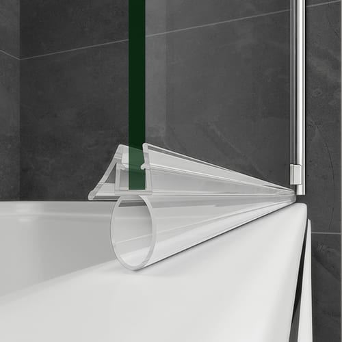 Duschkabine badewannenfaltwand Glas duschabtrennung badewanne Badewannenaufsatz