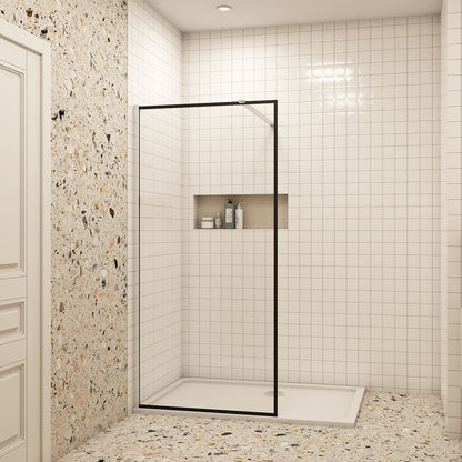 Duschwand Walk In Duschtrennwand 8mm NANO Glas H.200 cm Dusche