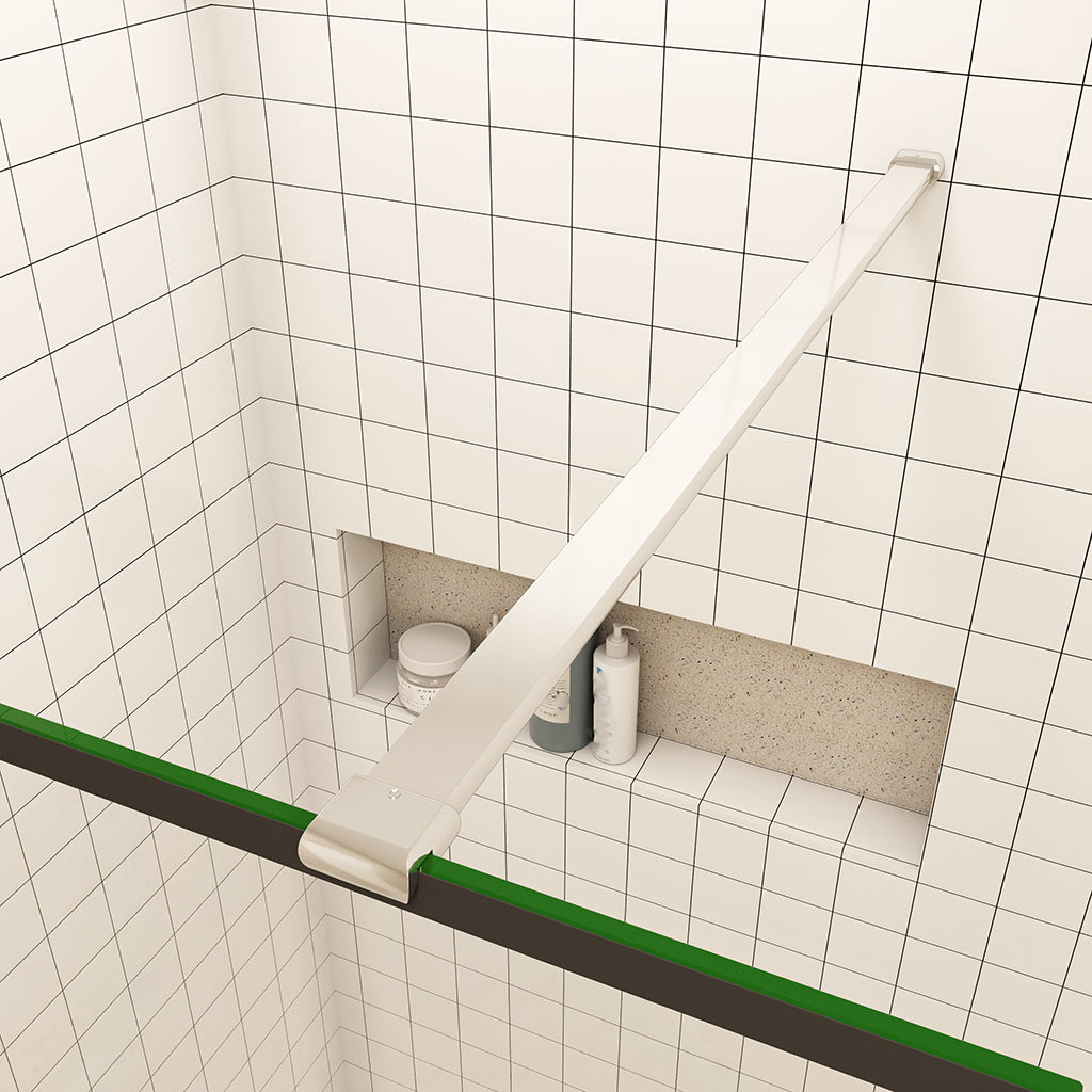 Duschwand Walk In Duschtrennwand 8mm NANO Glas H.200 cm Dusche