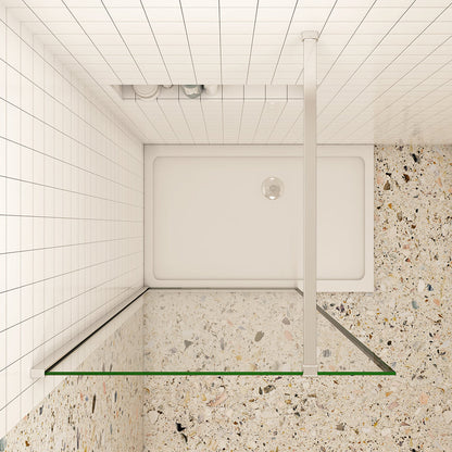 Duschwand Walk In Duschtrennwand 8mm NANO Glas H.200 cm Dusche