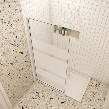 Duschabtrennung Walk-In Nano Echtglas H.190 cm 6mm NANO Glas Dusche