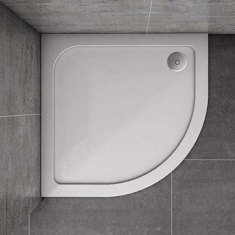 Duschtasse Duschwanne Viertelkreis H.3 cm Brausewanne mit GelCoat - 80x80 cm