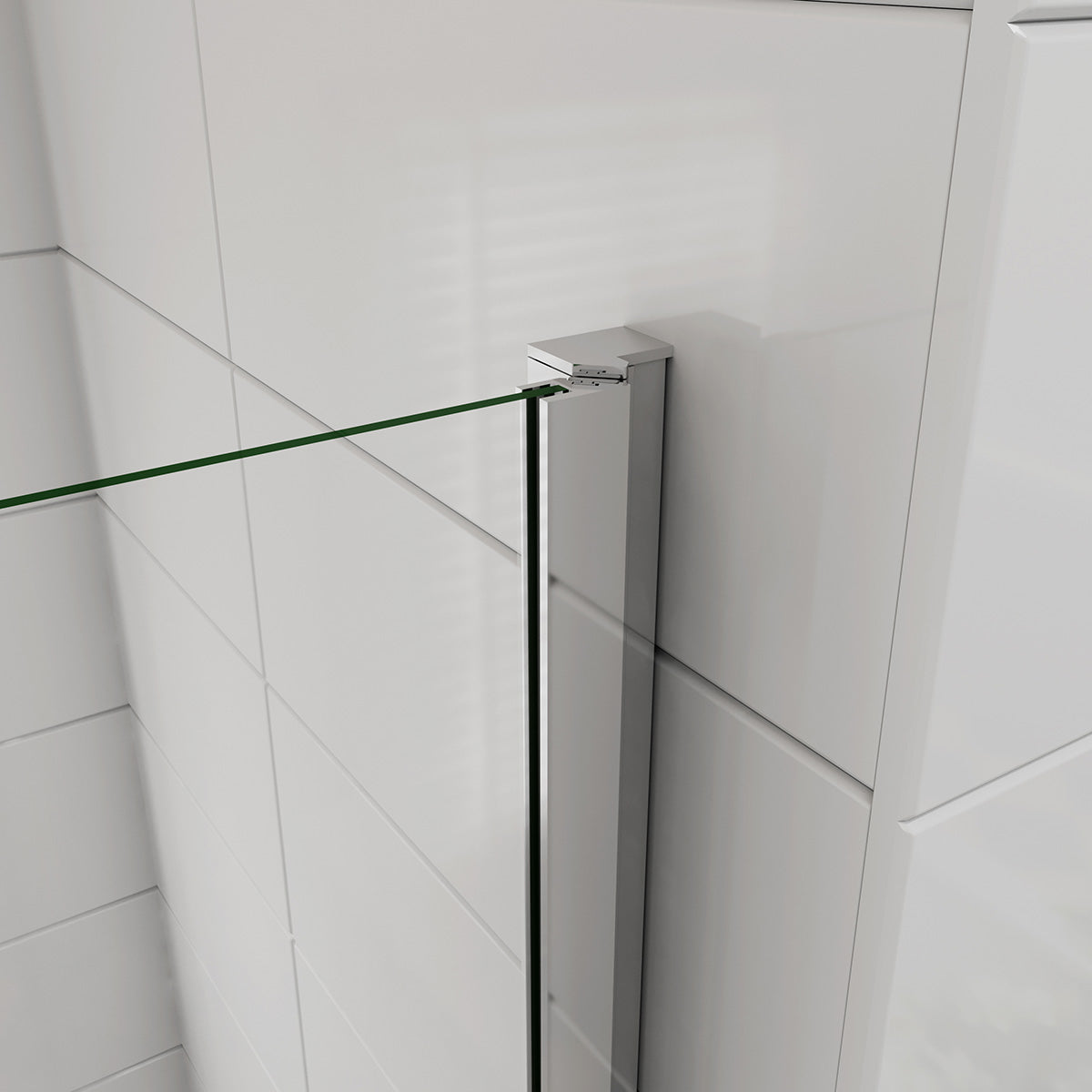 Nischentür Dusche 80 cm Höhe 185 cm 8mm NANO Glas Drehtür Duschabtrennung