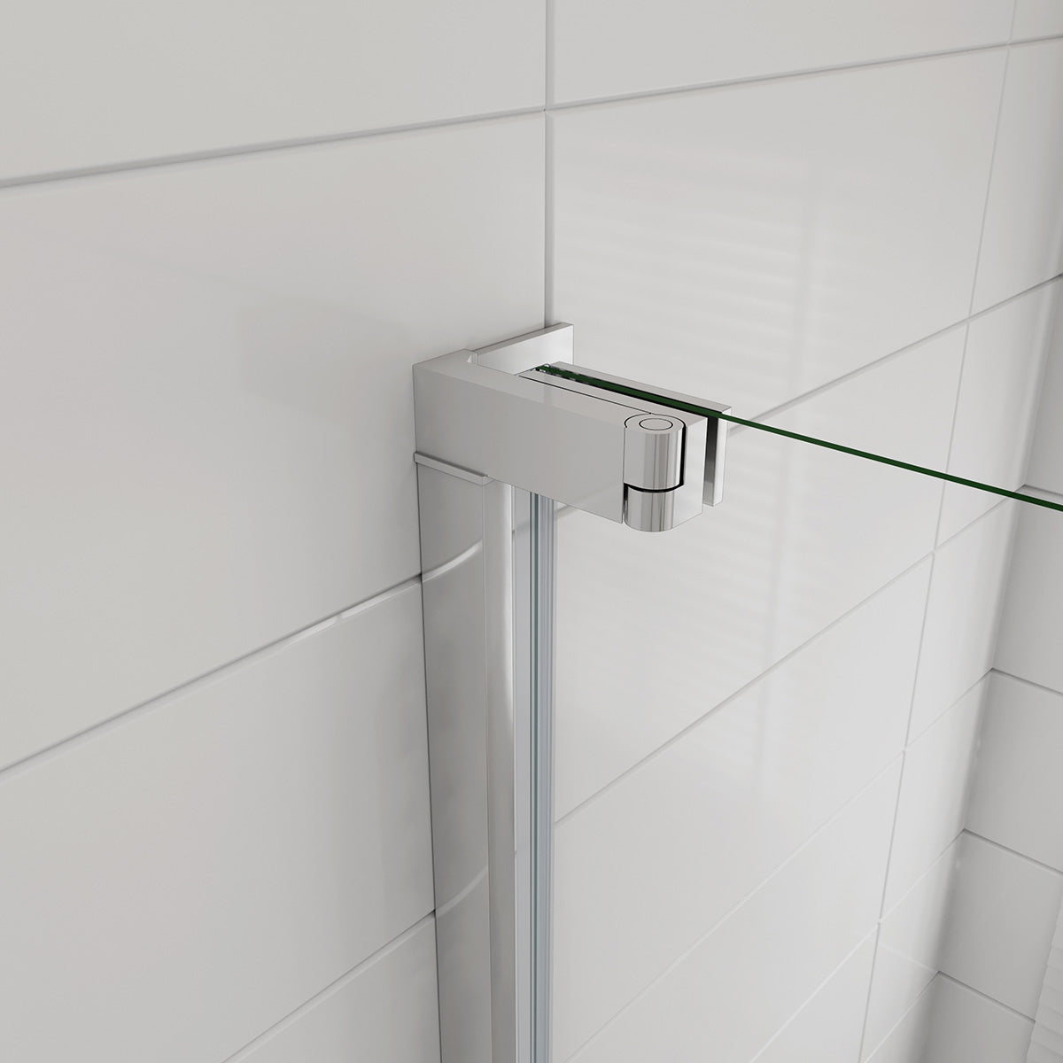 Nischentür Dusche 76 cm Höhe 185 cm 8mm NANO Glas Drehtür Duschabtrennung