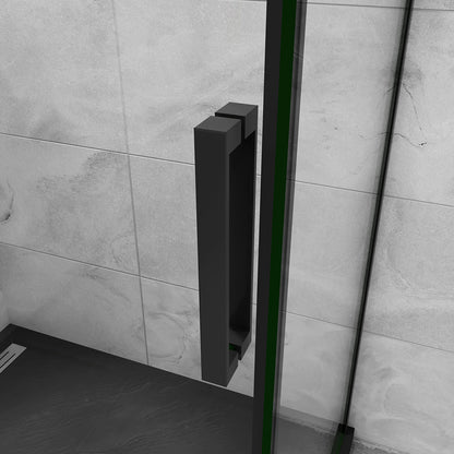 Duschtür+Seitenwand Schiebetür Duschkabine Dusche Duschabtrennung 120x80 cm Höhe 200cm