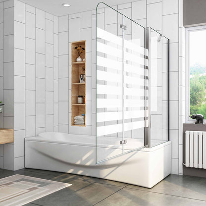 Duschkabine badewannenfaltwand Glas duschwand badewanne dusche Badewannenaufsatz