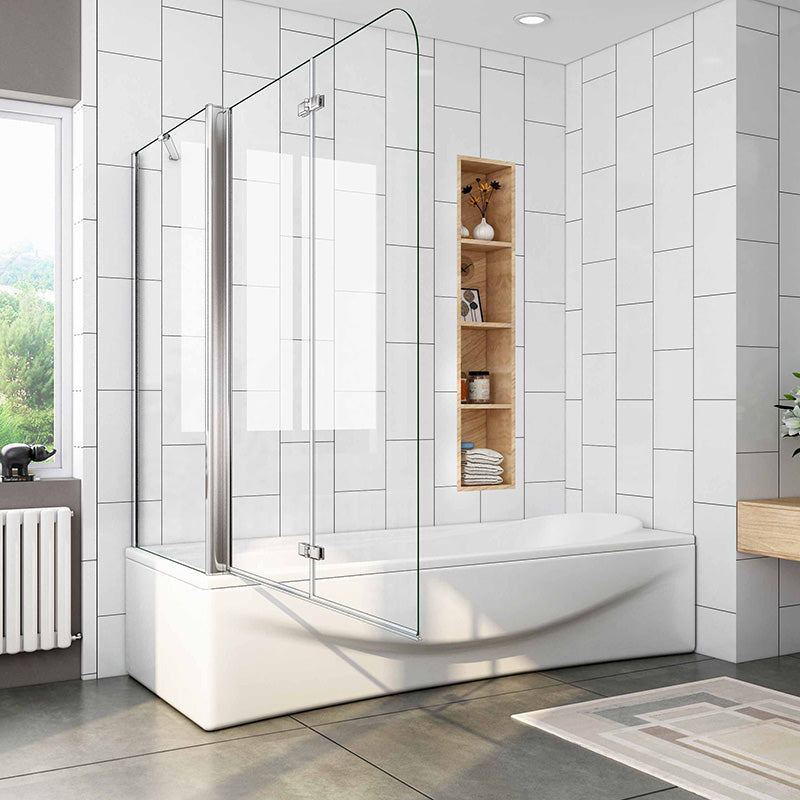 Duschkabine badewannenfaltwand Glas duschabtrennung badewanne dusche Badewannenaufsatz