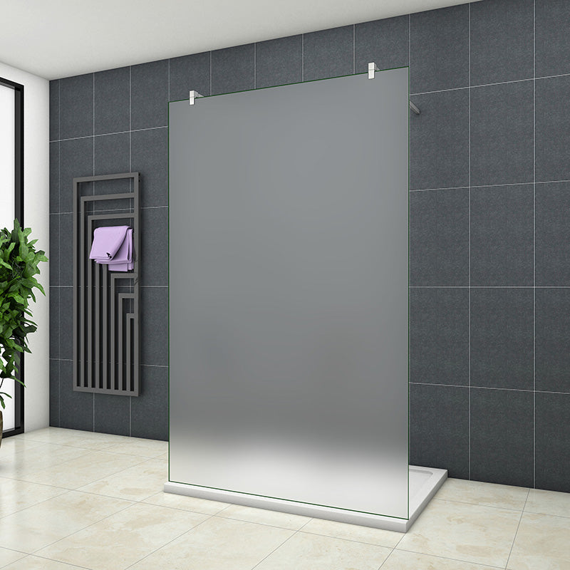 10mm Walk-In Dusche Duschabtrennung Duschwand Glaswand Duschtrennwand H.200cm mit 2xStabilisator - L.67.7 cm / 90 cm