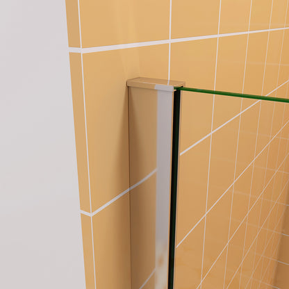 Badewannenaufsatz Dusche Duschabtrennung 80 cm Höhe 140 cm NANO Glas