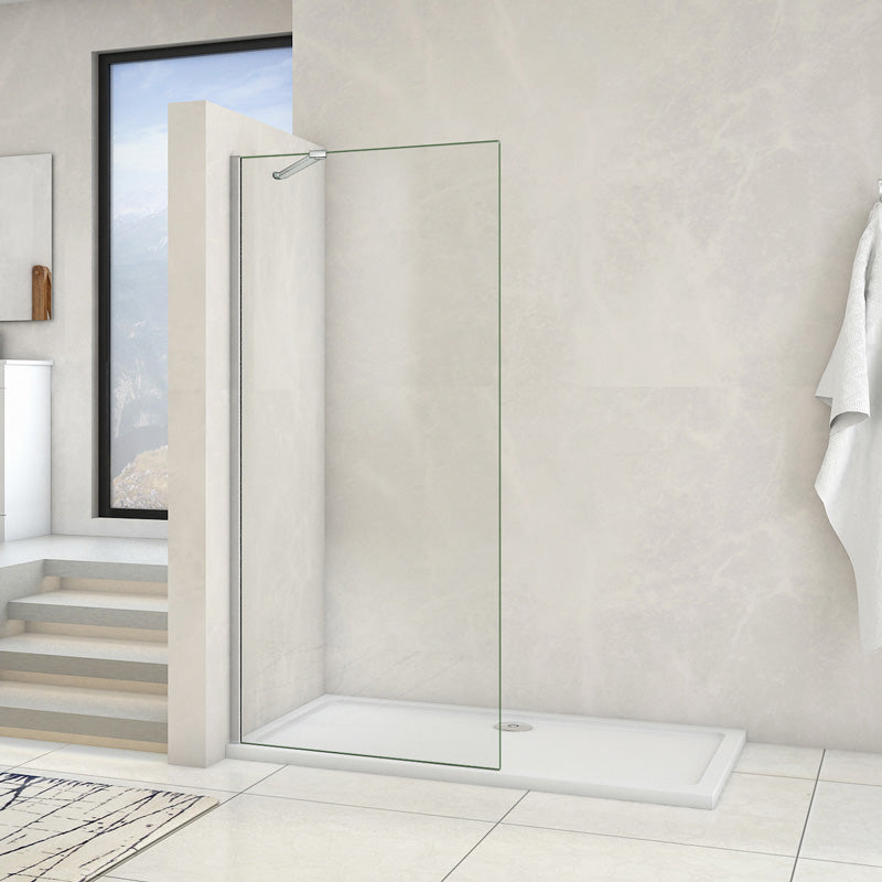 Walk In Dusche Duschwand Duschabtrennung 8mm NANO Klarglas H.200cm - 160 cm